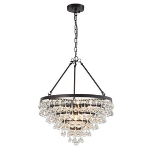 Atlas Ramira 19" Wide 6-Light Chandelier - Elegant Oil Rubbed Bronze Fixture for Contemporary Spaces CL11305-BZ