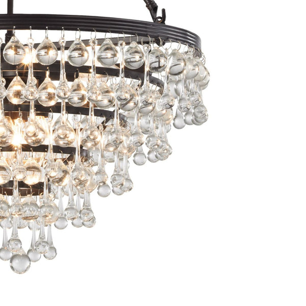 Atlas Ramira 19" Wide 6-Light Chandelier - Elegant Oil Rubbed Bronze Fixture for Contemporary Spaces CL11305-BZ
