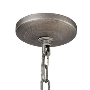 Atlas Renaissance 21'' 5-Light Chandelier - Elegant Weathered Zinc Finish with Crystal Accents for Luxe Lighting CL11308-GY