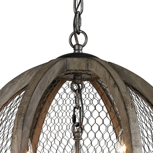 Atlas Renaissance Invention 3-Light Chandelier - Rustic Elegance with Crystal Accents for Modern Spaces Weathered Zinc 18'' CL11309-BN