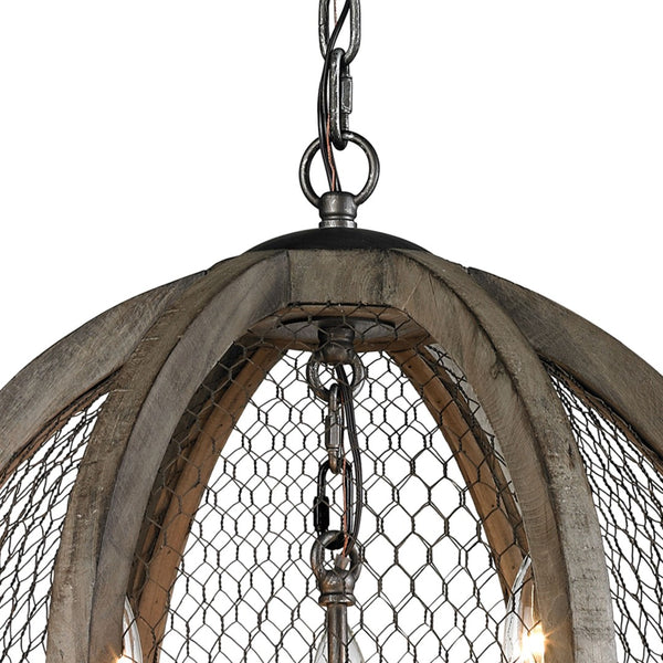 Atlas Renaissance Invention 3-Light Chandelier - Rustic Elegance with Crystal Accents for Modern Spaces Weathered Zinc 18'' CL11309-BN