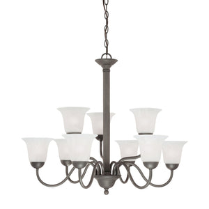 Atlas Riva 32" Wide 9-Light Chandelier - Timeless Painted Bronze Elegance for Classic Interiors CL11314-BZ