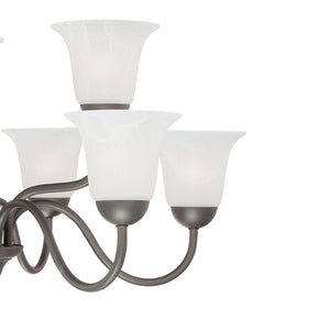 Atlas Riva 32" Wide 9-Light Chandelier - Timeless Painted Bronze Elegance for Classic Interiors CL11314-BZ