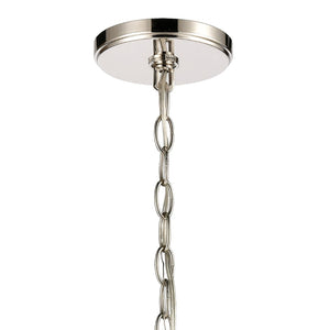Atlas Rotunde Modern Globe Chandelier - 4-Light Fixture with Elegant Two-Tone Finish for Stylish Spaces Matte White 18'' CL11317-WH
