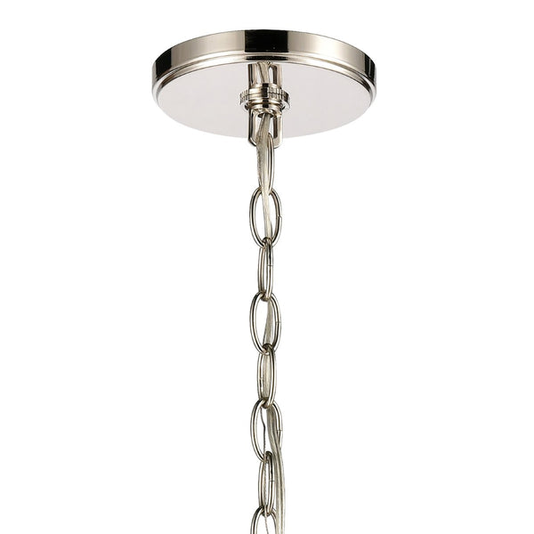 Atlas Rotunde Modern Globe Chandelier - 4-Light Fixture with Elegant Two-Tone Finish for Stylish Spaces Matte White 18'' CL11317-WH