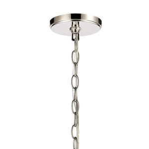 Atlas Rotunde Modern Globe Chandelier - 4-Light Fixture with Elegant Two-Tone Finish for Stylish Spaces Matte White 26'' CL11318-WH