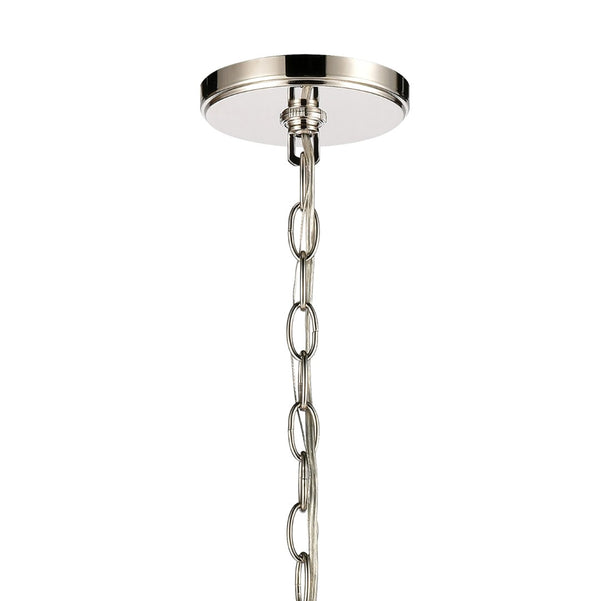 Atlas Rotunde Modern Globe Chandelier - 4-Light Fixture with Elegant Two-Tone Finish for Stylish Spaces Matte White 26'' CL11318-WH