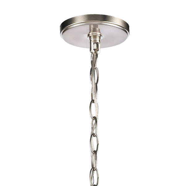 Atlas Rotunde Modern Globe Chandelier - 4-Light Fixture with Elegant Two-Tone Finish for Stylish Spaces Beechwood 38'' CL11319-BN
