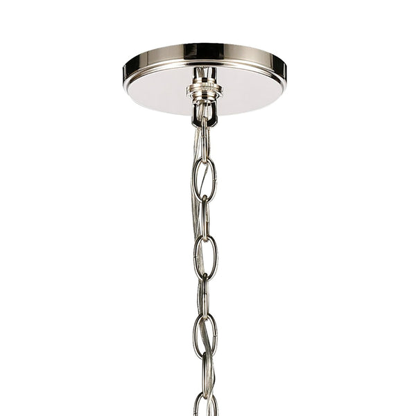 Atlas Rotunde Modern Globe Chandelier - 4-Light Fixture with Elegant Two-Tone Finish for Stylish Spaces Matte White 38'' CL11319-WH