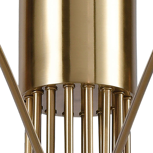 Atlas Scarab 47'' Wide 8-Light Chandelier - Handcrafted Satin Brass Design for Stunning Indoor Ambiance CL11325-BS