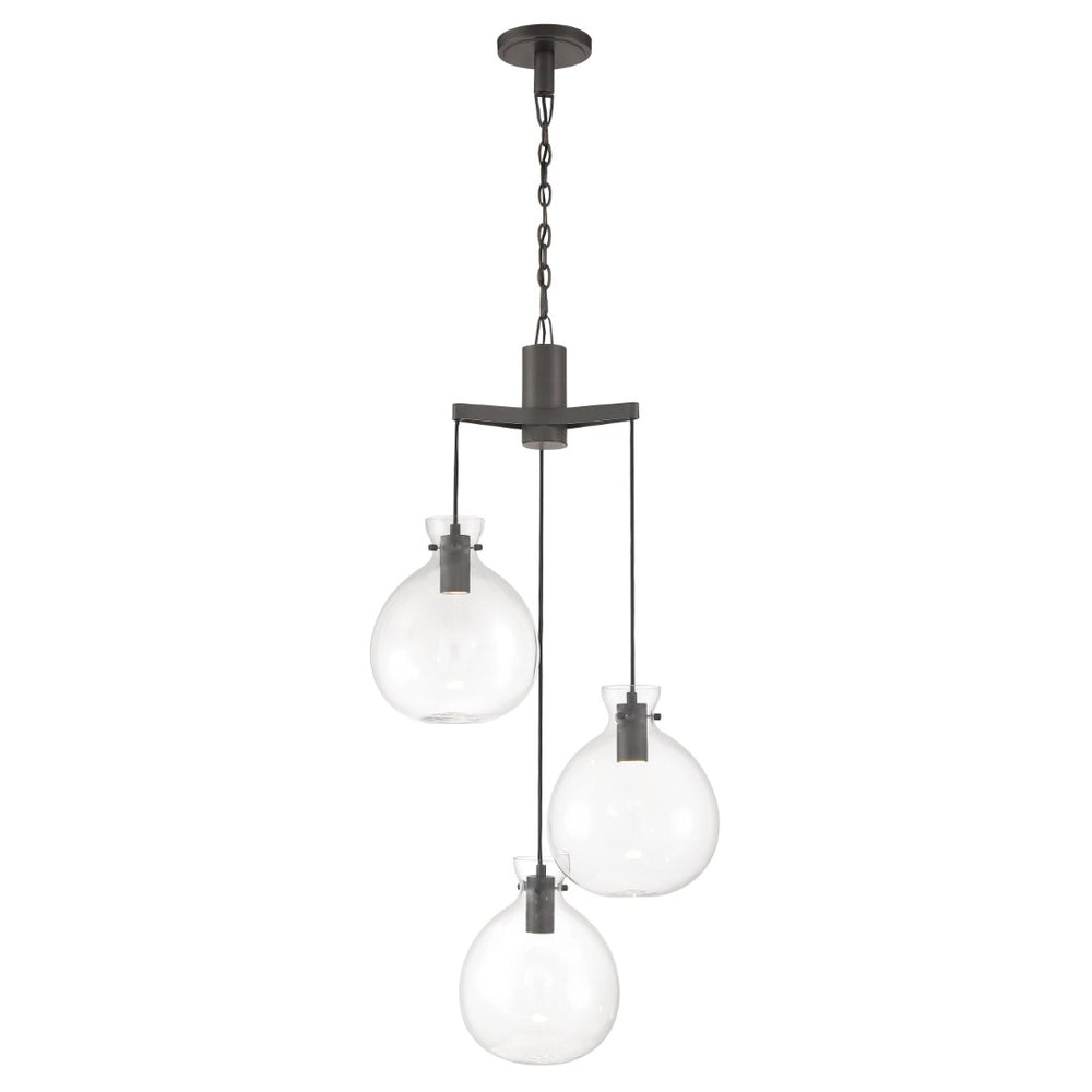 Atlas Selina 22" Wide LED Chandelier in Oil Rubbed Bronze - Elegant Modern Lighting for Home Decor CL11329-BZ