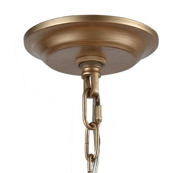 Atlas Sprigny 25'' Wide 6-Light Chandelier - Modern Starburst Design with Exquisite Crystal Accents Matte Gold CL11341-GD