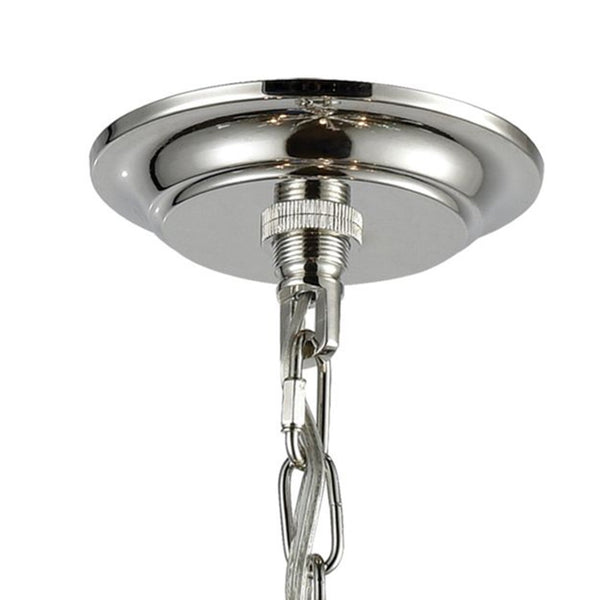 Atlas Sprigny 25'' Wide 6-Light Chandelier - Modern Starburst Design with Exquisite Crystal Accents Polished Nickel CL11341-NK