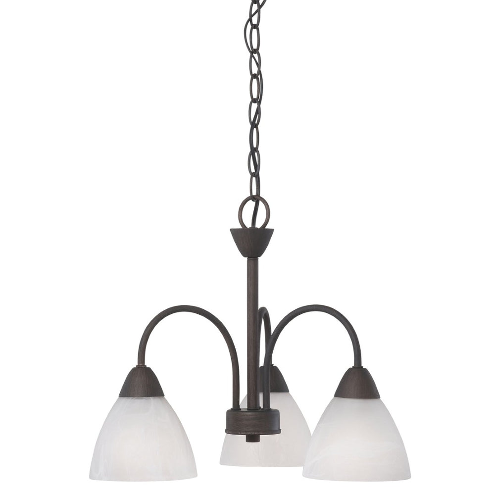 Atlas Tia 3-Light Chandelier - Elegant Transitional Design for Dining Rooms, Kitchens, and Living Spaces Painted Bronze 17.75'' CL11360-BZ
