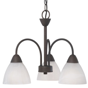 Atlas Tia 3-Light Chandelier - Elegant Transitional Design for Dining Rooms, Kitchens, and Living Spaces Painted Bronze 17.75'' CL11360-BZ