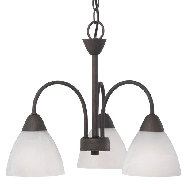 Atlas Tia 3-Light Chandelier - Elegant Transitional Design for Dining Rooms, Kitchens, and Living Spaces Painted Bronze 17.75'' CL11360-BZ