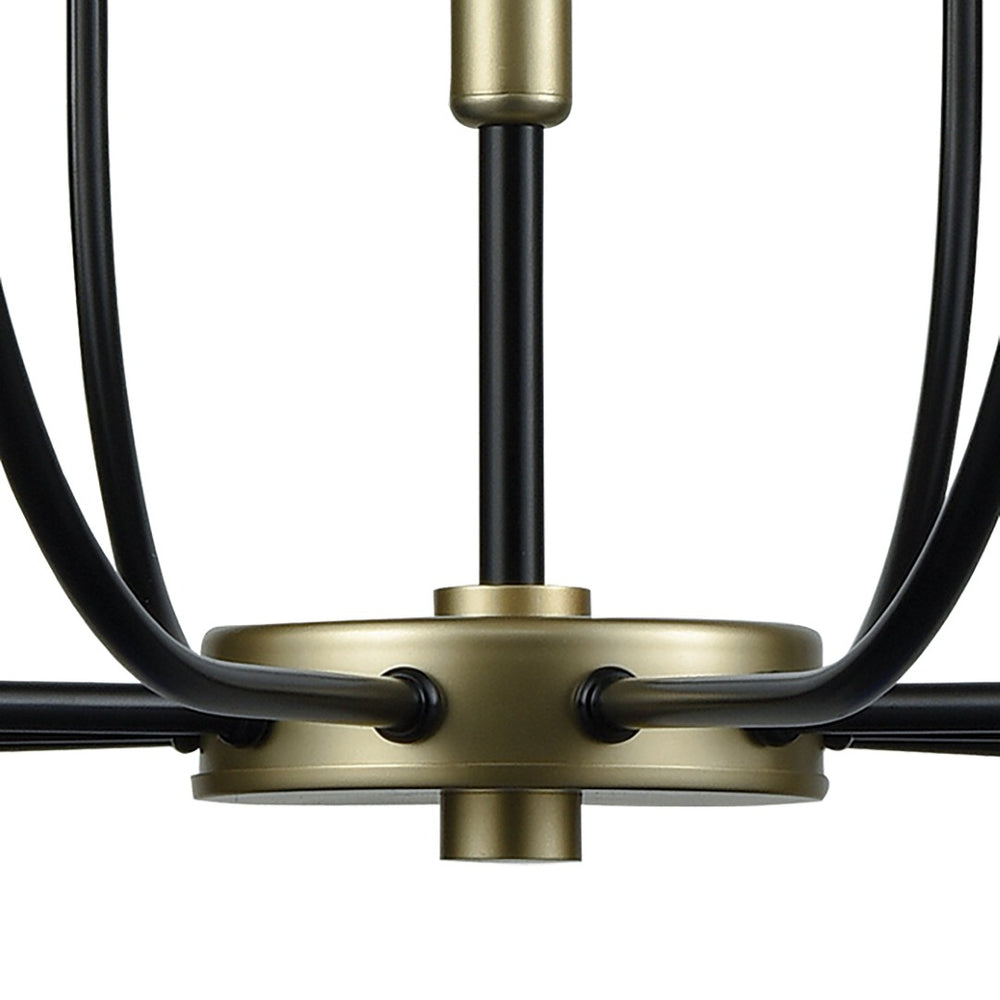 Atlas Transatlantique 34" Wide 10-Light Chandelier - Victorian Elegance with Modern Minimalist Touches CL11364-BK