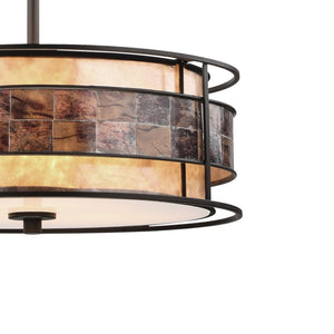 Atlas Tremont 18'' Wide 3-Light Chandelier - Elegant Tiffany Bronze with Mica Shades for Modern Spaces CL11370-BZ