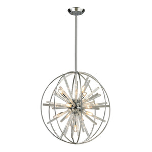 Atlas Twilight 22" Wide 10-Light Chandelier - Striking Polished Chrome Design for Modern Elegance CL11375-CH