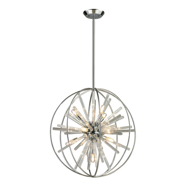 Atlas Twilight 22" Wide 10-Light Chandelier - Striking Polished Chrome Design for Modern Elegance CL11375-CH