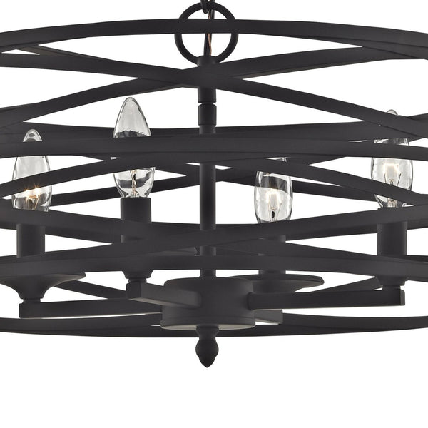 Atlas Vorticy 20'' Wide 4-Light Chandelier - Bold Oil Rubbed Bronze Fixture for Modern Elegance & Style CL11388-BZ
