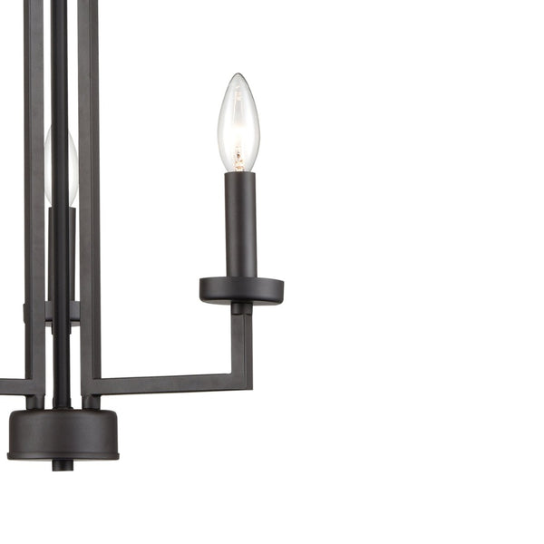 Atlas West End 3-Light Chandelier - Contemporary Elegance with Cylindrical Glass Shades for Any Space Oil Rubbed Bronze CL11390-BZ