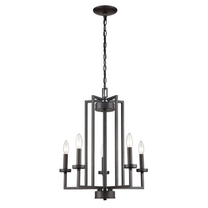 Atlas West End 20" Wide 5-Light Chandelier - Contemporary Elegance for Dining and Living Spaces Oil Rubbed Bronze CL11391-BZ