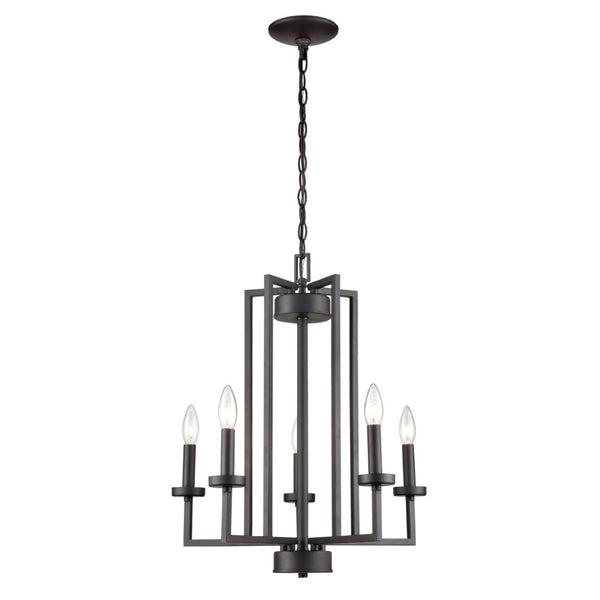 Atlas West End 20" Wide 5-Light Chandelier - Contemporary Elegance for Dining and Living Spaces Oil Rubbed Bronze CL11391-BZ