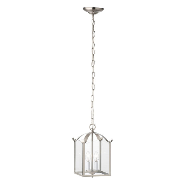 Atlas Whitmore 7.25'' Wide 2-Light Pendant - Elegant Brushed Nickel Fixture for Dining & Living Spaces CL11394-NK