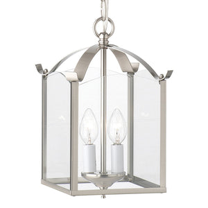 Atlas Whitmore 7.25'' Wide 2-Light Pendant - Elegant Brushed Nickel Fixture for Dining & Living Spaces CL11394-NK
