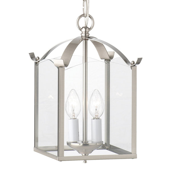 Atlas Whitmore 7.25'' Wide 2-Light Pendant - Elegant Brushed Nickel Fixture for Dining & Living Spaces CL11394-NK