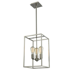 Atlas Williamsport Chandelier - Elegant 3-Light Fixture with Transitional Design for Stylish Interiors Brushed Nickel 10'' CL11395-NK