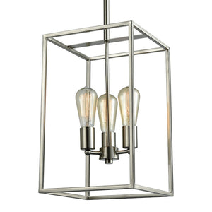 Atlas Williamsport Chandelier - Elegant 3-Light Fixture with Transitional Design for Stylish Interiors Brushed Nickel 10'' CL11395-NK
