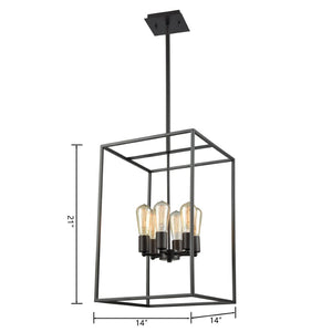 Atlas Williamsport 14'' Wide 6-Light Chandelier - Elegant Transitional Design for Dining and Living Spaces Oil Rubbed Bronze CL11397-BZ