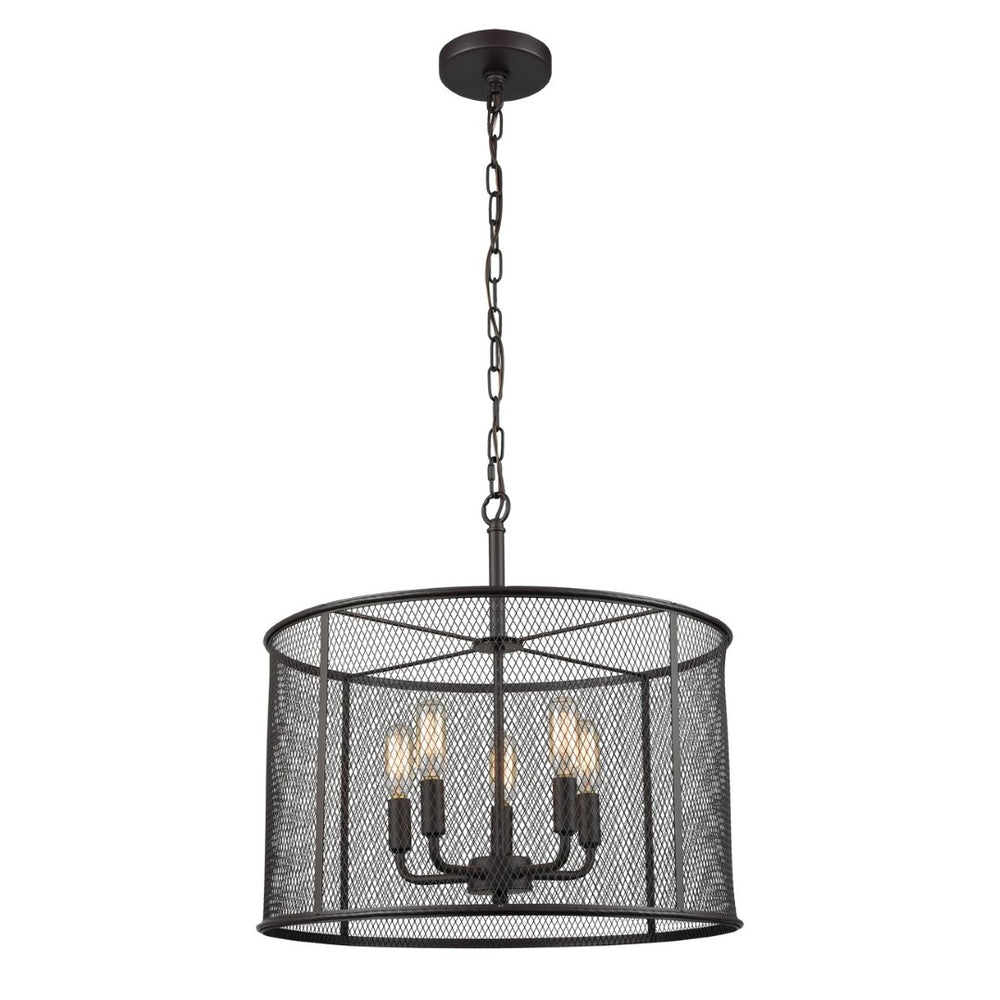 Atlas Williamsport 5-Light Chandelier - Elegant Oil Rubbed Bronze Design for Modern & Transitional Spaces CL11399-BZ