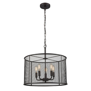 Atlas Williamsport 5-Light Chandelier - Elegant Oil Rubbed Bronze Design for Modern & Transitional Spaces CL11399-BZ
