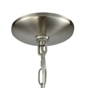 Atlas Williamsport Chandelier - Elegant 3-Light Fixture with Transitional Design for Stylish Interiors Brushed Nickel 19'' CL11400-NK