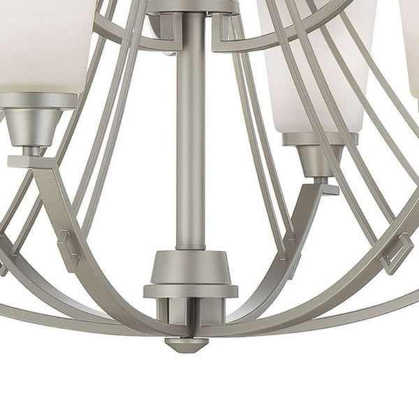 Atlas Wright 33'' Wide 9-Light Chandelier – Modern Elegance for Living Rooms and Dining Areas, Stylish Lighting Matte Nickel CL11404-NK