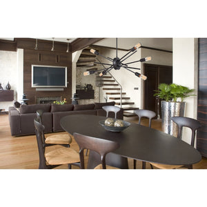 Atlas Xenia Chandelier - Contemporary 6-Light Linear Fixture with Adjustable Arms for Stunning Spaces Oil Rubbed Bronze 22'' CL11405-BZ