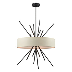 Atlas Xenia Chandelier - Contemporary 6-Light Linear Fixture with Adjustable Arms for Stunning Spaces Oil Rubbed Bronze 25'' CL11406-BZ