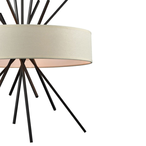 Atlas Xenia Chandelier - Contemporary 6-Light Linear Fixture with Adjustable Arms for Stunning Spaces Oil Rubbed Bronze 25'' CL11406-BZ