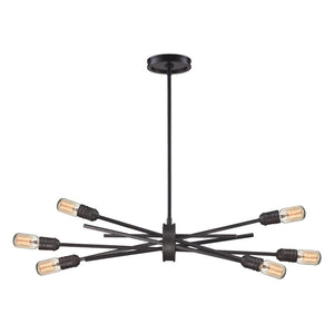 Atlas Xenia Chandelier - Contemporary 6-Light Linear Fixture with Adjustable Arms for Stunning Spaces Oil Rubbed Bronze 31'' CL11407-BZ