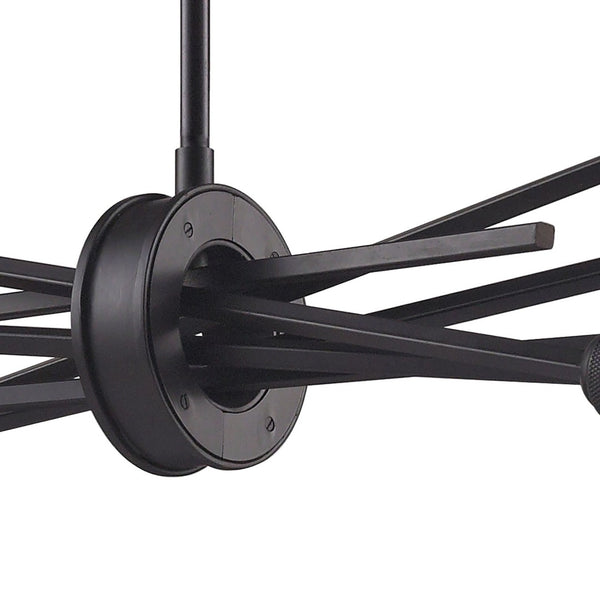 Atlas Xenia Chandelier - Contemporary 6-Light Linear Fixture with Adjustable Arms for Stunning Spaces Oil Rubbed Bronze 31'' CL11407-BZ