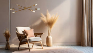 Atlas Xenia Chandelier - Contemporary 6-Light Linear Fixture with Adjustable Arms for Stunning Spaces Matte Gold 31'' CL11407-GD