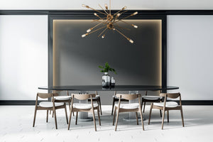 Atlas Xenia 42'' Wide Adjustable 12-Light Chandelier in Matte Gold - Modern Elegance for Any Space CL11408-GD
