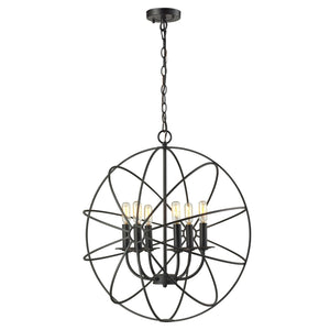 Atlas Yardley 3-Light Chandelier – Vintage-Inspired Cage Design for Timeless Elegance in Any Room Oil Rubbed Bronze 23'' CL11411-BK