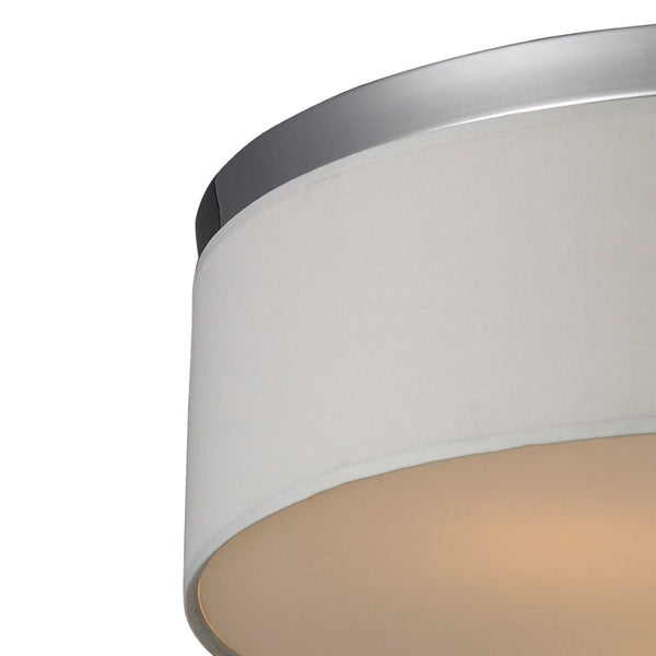 Atlas Keane 17'' Wide 3-Light Flush Mount - Elegant Polished Chrome Chandelier Style for Low Ceilings CL11416-CH