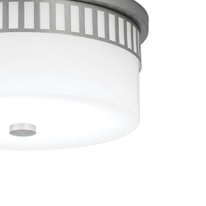 Atlas Astor 2-Light Flush Mount Fixture - Brushed Nickel, Chic Design for Entryways & Living Spaces CL11419-NK