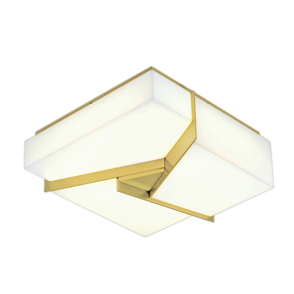 Atlas Candeau 12.75'' Wide LED Flush Mount Light - Satin Brass, Modern Style for Elegant Indoor Spaces CL11426-BS