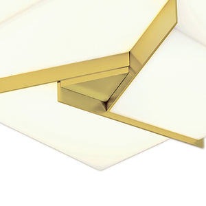 Atlas Candeau 12.75'' Wide LED Flush Mount Light - Satin Brass, Modern Style for Elegant Indoor Spaces CL11426-BS